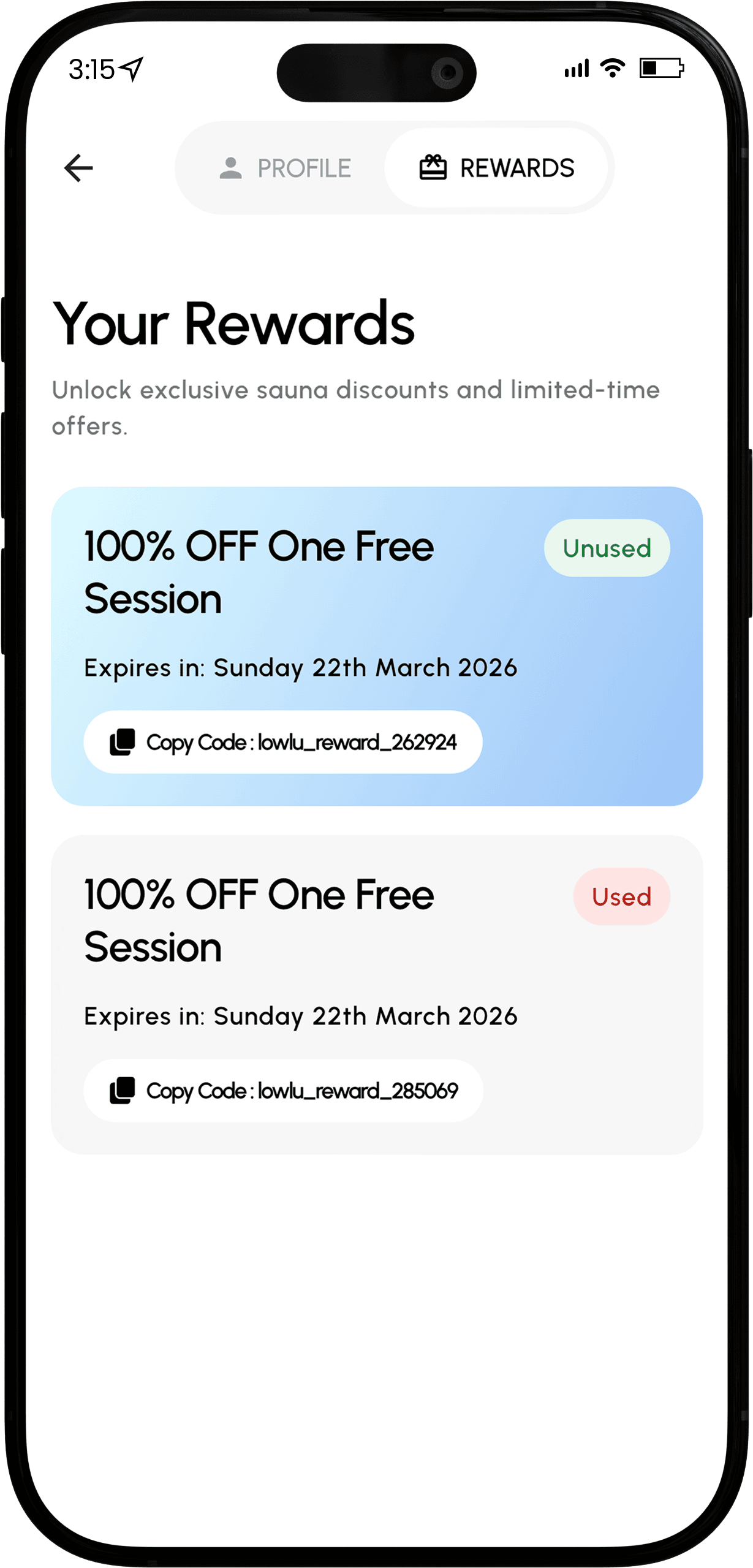Step 4: Copy your referral reward from promo page